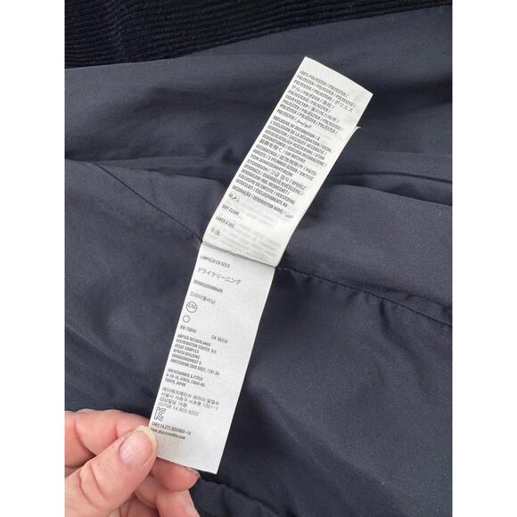 Hollister Blazer Womens Small Blue Corduroy Two Button Logo Lined Jacket - Picture 11 of 12